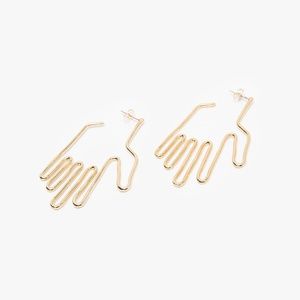 Young Frank Hand Earrings NWOT